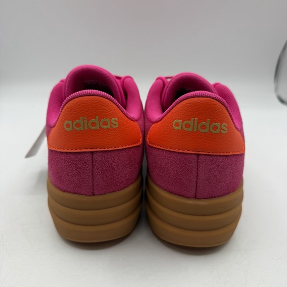 Adidas VL Court Bold Shoes Womens Sz 8.5 Shock Pink/Orange Sneakers JQ5636 - Picture 8 of 10